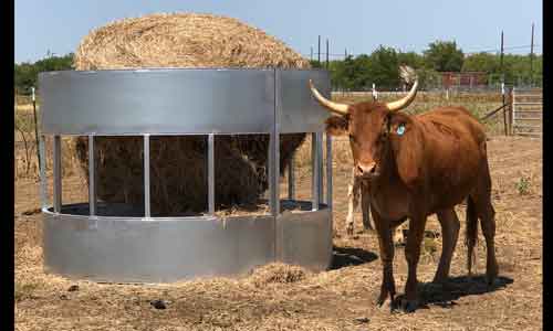 Heavy Duty Round Bale Feeder and Hay Saver